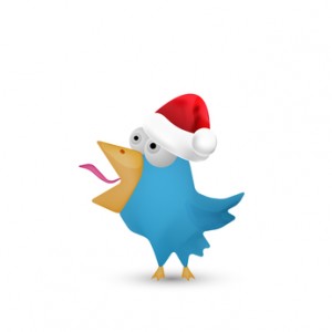 Blue Christmas Bird